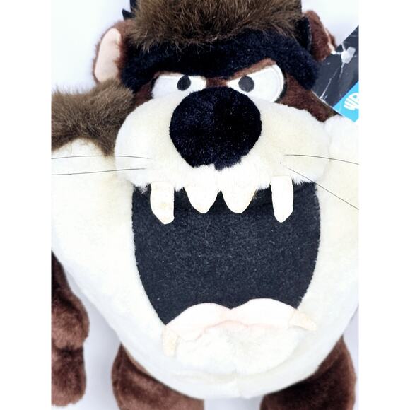 Looney Tunes Taz Warner Brothers Studio Store Tasmanian Devil Plush Tags 14” VTG - Picture 6 of 13